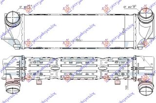 Ψυγείο Intercooler 2.0 Βενζίνη (495x150x100) / BMW SERIES 5 (F10/11) 10-13 / 17117618768 - 1 Τεμ