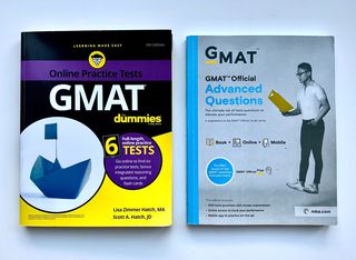 2 Τόμοι: GMAT FOR DUMMIES Online Practice Tests + GMAT OFFICIAL ADVANCED QUESTIONS - NEW 