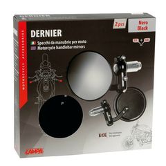 Καθρέφτες μοτοσυκλέτας Lampa Dernier, pair of rearview mirrors - Black