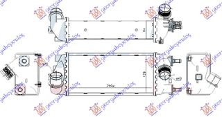 Ψυγείο Intercooler 0.9 Turbo Βενζίνη - 1.3 JTD Πετρέλαιο (290x130x64) / FIAT PANDA NEW 12- / 51930049 - 1 Τεμ