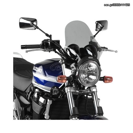 Ζελατίνα A210 GIVI Naked Uni Airstar φυμέκομπλέ για ROYAL ENFIELD HNTR 350 ,TRIUMPH SPEED TWIN ,BENELLI IMPERIALLE 400 , KAWASAKI Z900 RS ,YAMAHA XT 1200 Z TENERE ,XT 1200ZE TENERE ,YAMAHA FJR 1300 20