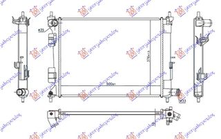 Ψυγείο Νερού 1.2-1.4i Βενζίνη Μηχανικό  (500x375x16) / HYUNDAI i20 (H/B) 14-18 / 25310C8000 - 1 Τεμ