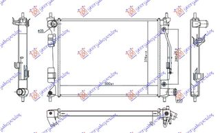 Ψυγείο Νερού 1.4i Βενζίνη Αυτόματο (500x375x26) / HYUNDAI i20 (H/B) 14-18 / 25310C8050 - 1 Τεμ