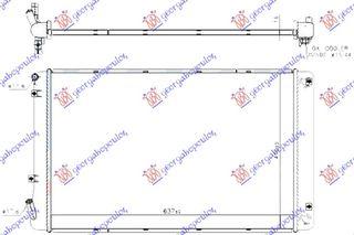 Ψυγείο ΒΟΗΘΗΤΙΚΟ 1.6 ΒενζίνηΙΝΗ/HYBRID (640x410x16) / HYUNDAI IONIQ 17- / 25308G2000 - 1 Τεμ