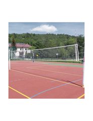 Black volleyball net with antennae-thumb-2