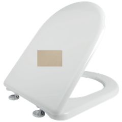 Κάλυμμα Λεκάνης D Shape Μπεζ Βακελιτικό για Ideal Standard Calla Οπές 11-20 εκ. Μ41,5-47εκ. Π35,5εκ. Elvit 0017-Beige