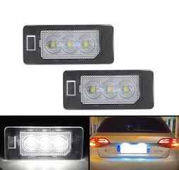 Led Φαναράκια Πινακίδας Για Audi A4 B8 / A5 B8 / Q5 8R / TT 8J / Skoda Yeti Fabia II Superb B6 Combi / VW Passat B6 Combi Canbus Με 3 Led