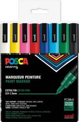 Posca - PC3M - Fine Tip Pen - Basic Colors, 8 pc / Toys