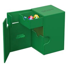 Ultimate Guard Flip`n`Tray 100+ XenoSkin Monocolor Green-thumb-4