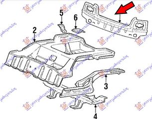 Ποδιά Πίσω Sedan / HYUNDAI EXCEL 92-94 / 6910024100 - 1 Τεμ