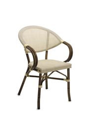 Paris/P-alu Beige Armchair metax-13-01-528 διάστ.54.0000 x 57.0000 x 82.0000