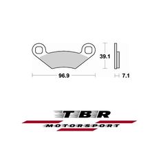 ΟΡΓΑΝΙΚΑ ΤΑΚΑΚΙΑ SP ORGANIC BRAKE PADS SP TBR857