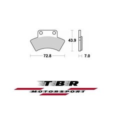 ΟΡΓΑΝΙΚΑ ΤΑΚΑΚΙΑ SP ORGANIC BRAKE PADS SP TBR856