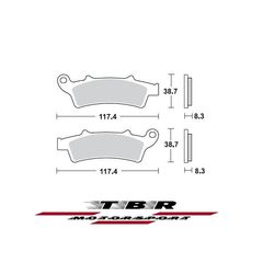 ΟΡΓΑΝΙΚΑ ΤΑΚΑΚΙΑ SP ORGANIC BRAKE PADS SP TBR853