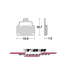 ΟΡΓΑΝΙΚΑ ΤΑΚΑΚΙΑ SP ORGANIC BRAKE PADS SP TBR842