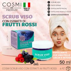 Cosmi Milano Scrub προσωπου κοκκινα φρουτα 50ml