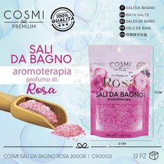 cosmi milano Αλατα για το μπάνιο με άρωμα τριανταφυλλο 200g