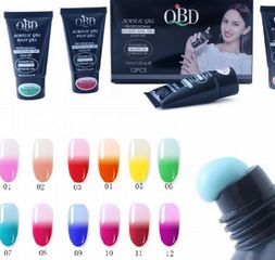 QBD Θερμικό Acrylic Gel 02 15ml Thermal gel Extension Nail Polish αλλαγής χρώματος