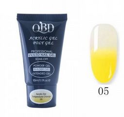 QBD Θερμικό Acrylic Gel 05 15ml Thermal gel Extension Nail Polish αλλαγής χρώματος