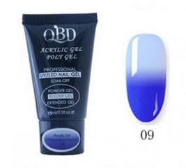 QBD Θερμικό Acrylic Gel 09 15ml Thermal gel Extension Nail Polish αλλαγής χρώματος
