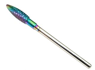 Φρέζα Καρβιδίου χαμαιλεων, φλογα Rainbow, 5 σε 1 για Gel και Ακρυλικό
