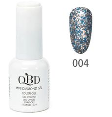 QBD Top diamont gel, No4, βερνικι glitter κοκκινο ασημι