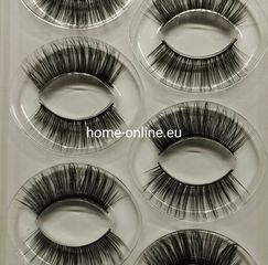 XL Ψεύτικες βλεφαρίδες 3D με κόλλα 7 ζευγη Νο11, ανισομεγεθη μακρια