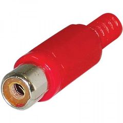 CONNECTOR RCA ΘΗΛΥΚΟ ΠΛΑΣΤΙΚΟ ΚΟΚΚΙΝΟ