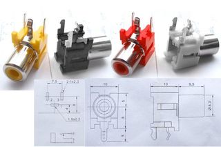 CONNECTOR RCA ΘΗΛΥΚΟ ΠΛΑΚΕΤΑΣ ΑΣΠΡΟ-thumb-2