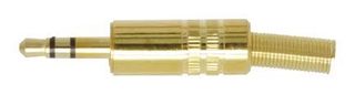 ΑΡΣΕΝΙΚΟ ΚΑΡΦΙ STEREO 3,5mm (TRS) ΜΕΤΑΛΛΙΚΟ GOLD