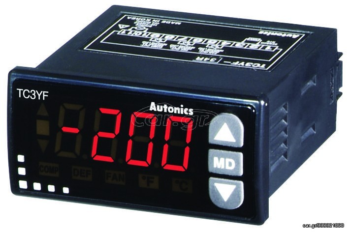 ΘΕΡΜΟΜΕΤΡΟ PANEL METER ΜΕ ΕΞΟΔΟ ΡΕΛΕ