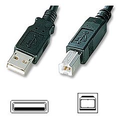 ΑΠΛΟ ΚΑΛΩΔΙΟ ΕΚΤΥΠΩΤΗ, USB2 A-B ΑΡΣΕΝΙΚΟ 3 m, PRINTER CABLE