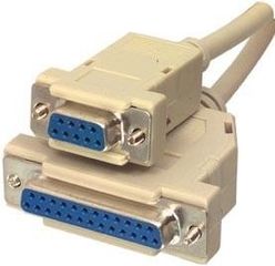 ZEROMODEM CABLE DB25 ΘΗΛ ΣΕ DB9 ΘΗΛ 1,8Μ