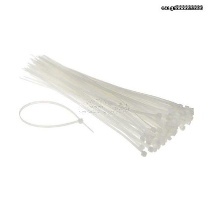 ΔΕΜΑΤΙΚΑ 100 ΤΕΜ CABLE TIES 150X2.5mm ΛΕΥΚΑ