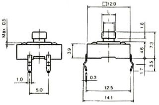TACT SWITCH 12*12mm ΥΨΟΣ 7.5mm-thumb-1