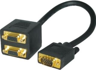ΚΑΛΩΔΙΟ SPLITTER VGA ΣΕ 2x VGA ΕΠΙΧΡΥΣΩΜΕΝΟ