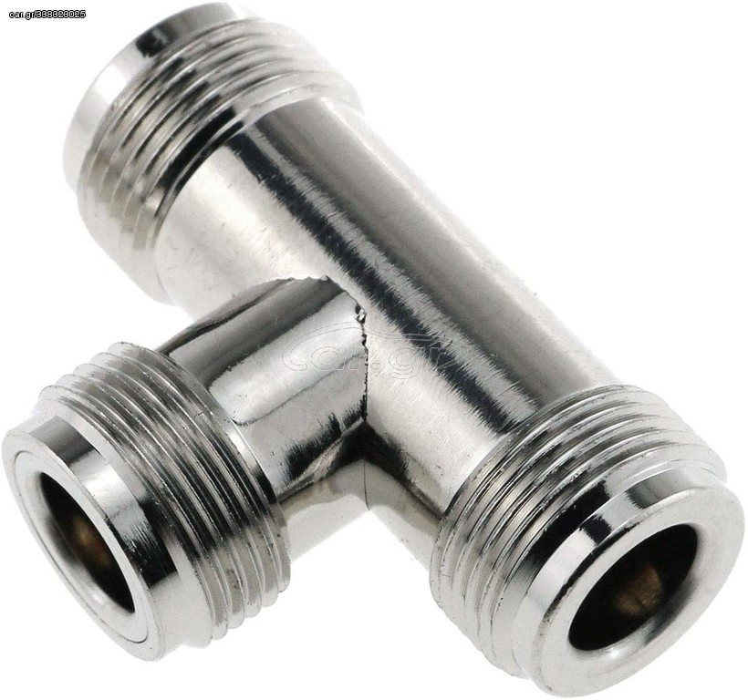N-TYPE ΘΗΛΥΚΟ ADAPTOR T ΣΕ 2 N-TYPE ΘΗΛΥΚΟ TEFLON