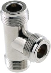 N-TYPE ΘΗΛΥΚΟ ADAPTOR T ΣΕ 2 N-TYPE ΘΗΛΥΚΟ TEFLON-thumb-1
