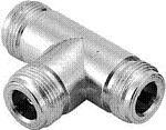 N-TYPE ΘΗΛΥΚΟ ADAPTOR T ΣΕ 2 N-TYPE ΘΗΛΥΚΟ TEFLON-thumb-2