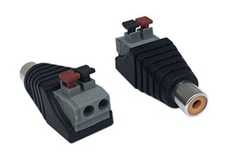 RCA ADAPTOR ΘΗΛΥΚΟ ΣΕ ΚΛΕΜΑ 2P ΧΩΡΙΣ ΒΙΔΑ