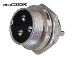 CB CONNECTOR ΓΙΑ ΣΑΣΙ MALE 3 PINS, M16/IP40