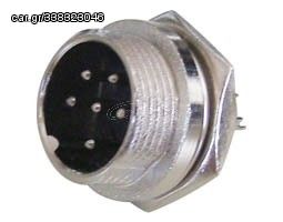 CB CONNECTOR ΓΙΑ ΣΑΣΙ MALE 6 PINS, MIC336