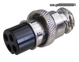 ΜΙΚΡΟΦΩΝΟΥ, CB CONNECTOR FEMALE 4 PINS, M16/IP40