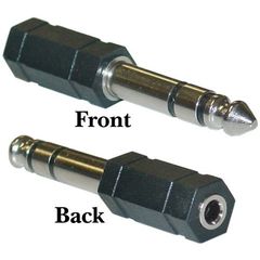 ΚΑΡΦΙ ΑΡΣΕΝΙΚΟ STEREO 6,3mm ADAPTOR ΣΕ ΚΑΡΦΙ ΘΗΛΥΚΟ 3,5mm (TRS)