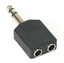 ΔΙΑΚΛΑΔΩΤΗΣ ΑΠΟ ΑΡΣ.ΚΑΡΦΙ 6,3mm STEREO ΓΙΑ 2 ΘΗΛ.ΚΑΡΦΙΑ ST 6.3mm