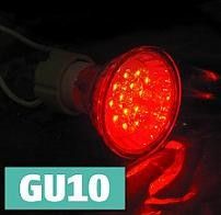 ΛΑΜΠΑ ΠΡΟΒΟΛΑΚΙ ΚΑΘΡΕΠΤΗ ΜΕ 18 LED 220V 1,5W GU10 KOKKINH