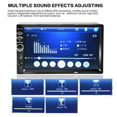 ΟΘΟΝΗ 2DIN Radio MP5 Player 7'' HD Touch Screen Bluetooth