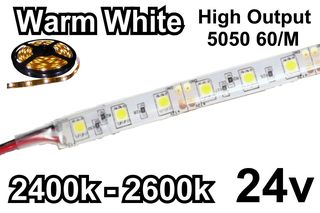 ΑΔΙΑΒΡΟΧΗ ΤΑΙΝΙΑ LED ΚΙΤΡΙΝΟ 24VDC 14.4 W/m IP65
