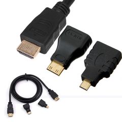 ΚΑΛΩΔΙΟ HDMI 1.4 3D ΑΡΣΕΝΙΚΟ ΣΕ ΑΡΣΕΝΙΚΟ 1,5M + MINI + MICRO