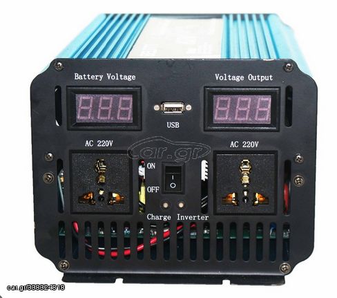 INVERTER ΚΑΘΑΡΟΥ ΗΜΙΤΟΝΟΥ 2000W ΚΑΤΑΛΛΗΛΟ ΓΙΑ ΜΟΤΕΡ, DISPLAY